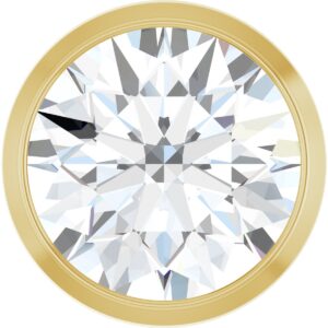 14K Yellow Gold 1 ct. Lab-Grown Diamond Slide Pendant