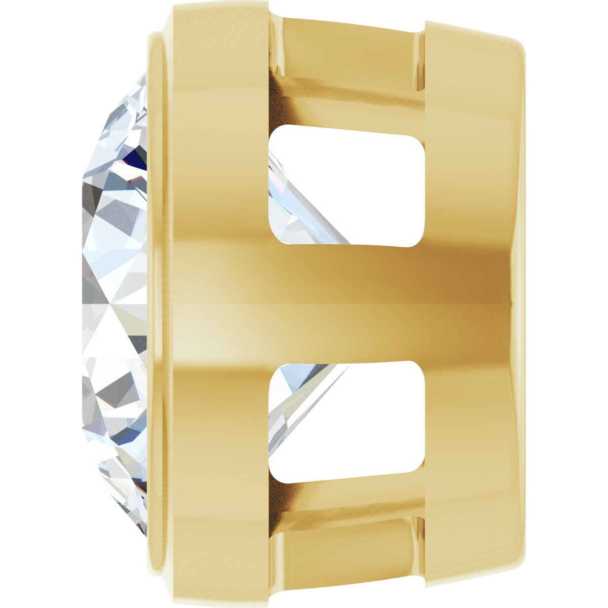 14K Yellow Gold 1 ct. Lab-Grown Diamond Slide Pendant - view 3