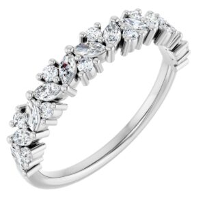 Platinum 1/2 CTW Lab-Grown Diamond Anniversary Band