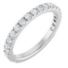 Platinum 1/2 CTW Natural Diamond French-Set Anniversary Band
