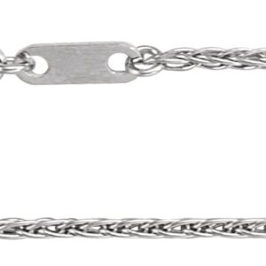 Platinum 1.2 mm Wheat Chain