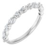 Platinum 1/4 CTW Lab-Grown Diamond Anniversary Band, Marquise 3 x 1.5 mm Stones