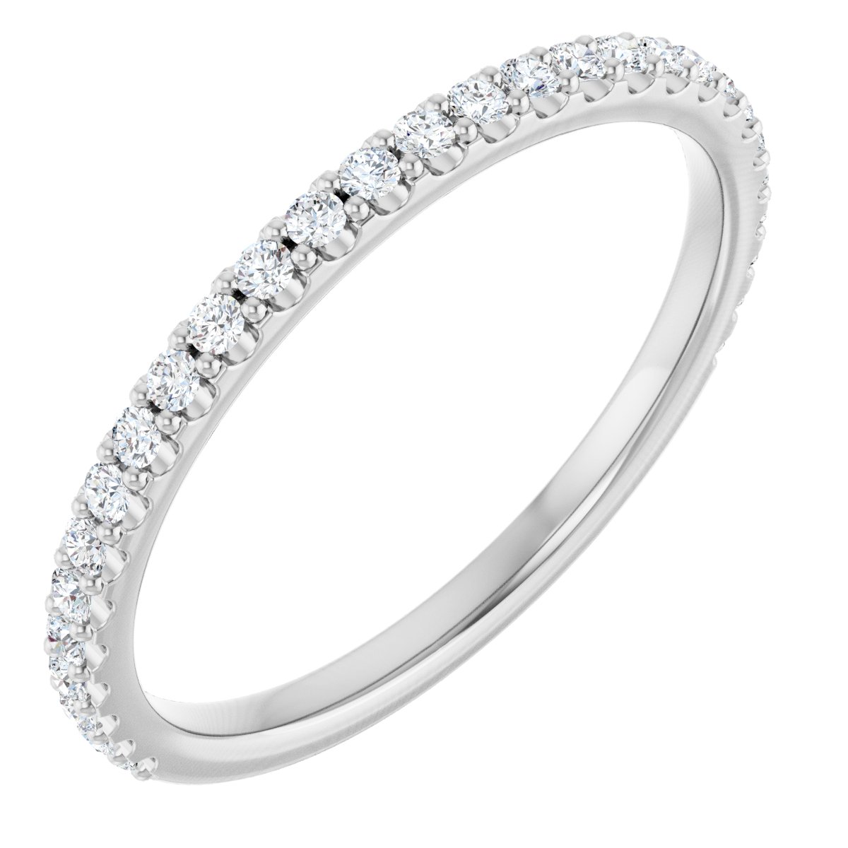 Platinum 1/4 CTW Lab-Grown Diamond Anniversary Band, Round 1.3 mm Stones