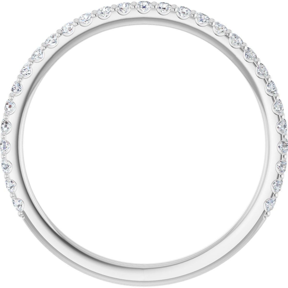 Platinum 1/4 CTW Lab-Grown Diamond Anniversary Band, Round 1.3 mm Stones