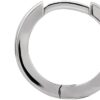 Platinum 1.65 mm Hinged Hoop Earrings
