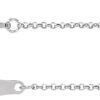 Platinum 1 mm Rolo Chain