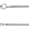 Platinum 1 mm Round Snake Chain