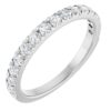 Platinum 3/8 CTW Natural Diamond French-Set Anniversary Band