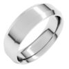 Platinum Beveled-Edge Comfort-Fit Flat Wedding Band