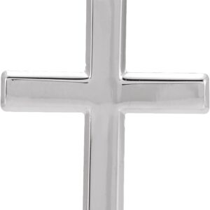 Platinum Cross Pendant, 24.5 x 16.5 mm