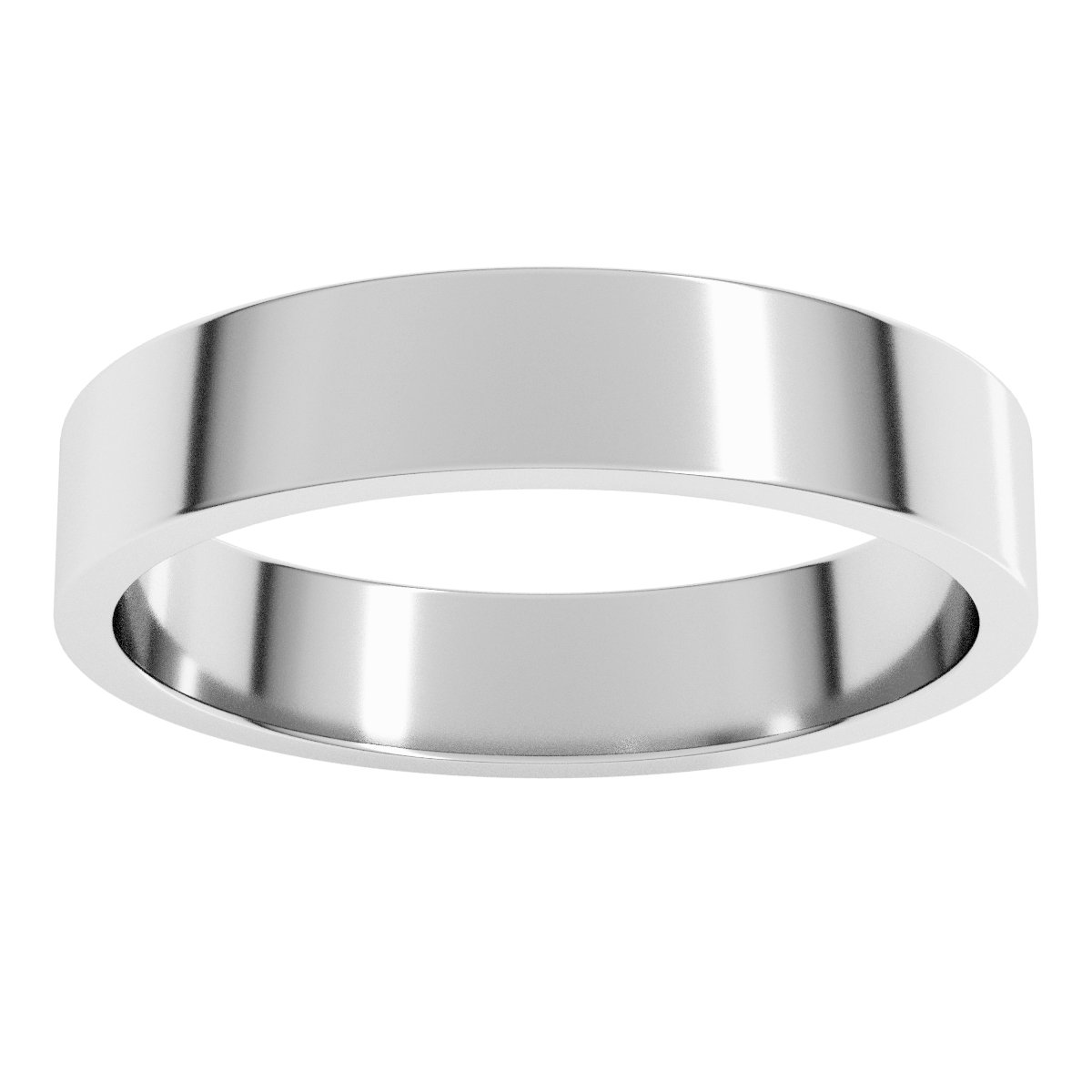 Platinum Flat Wedding Band