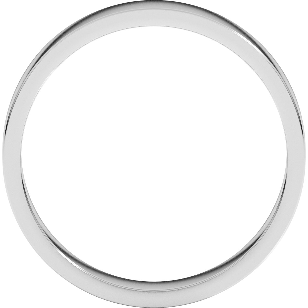 Platinum Flat Wedding Band