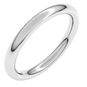 Platinum Heavyweight Comfort-Fit European-Style Wedding Band