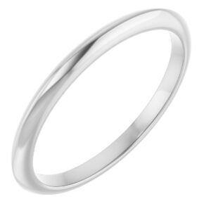 Platinum Knife-Edge Wedding Band
