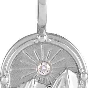 .015 ct. Natural Diamond Earth Element Charm/Pendant