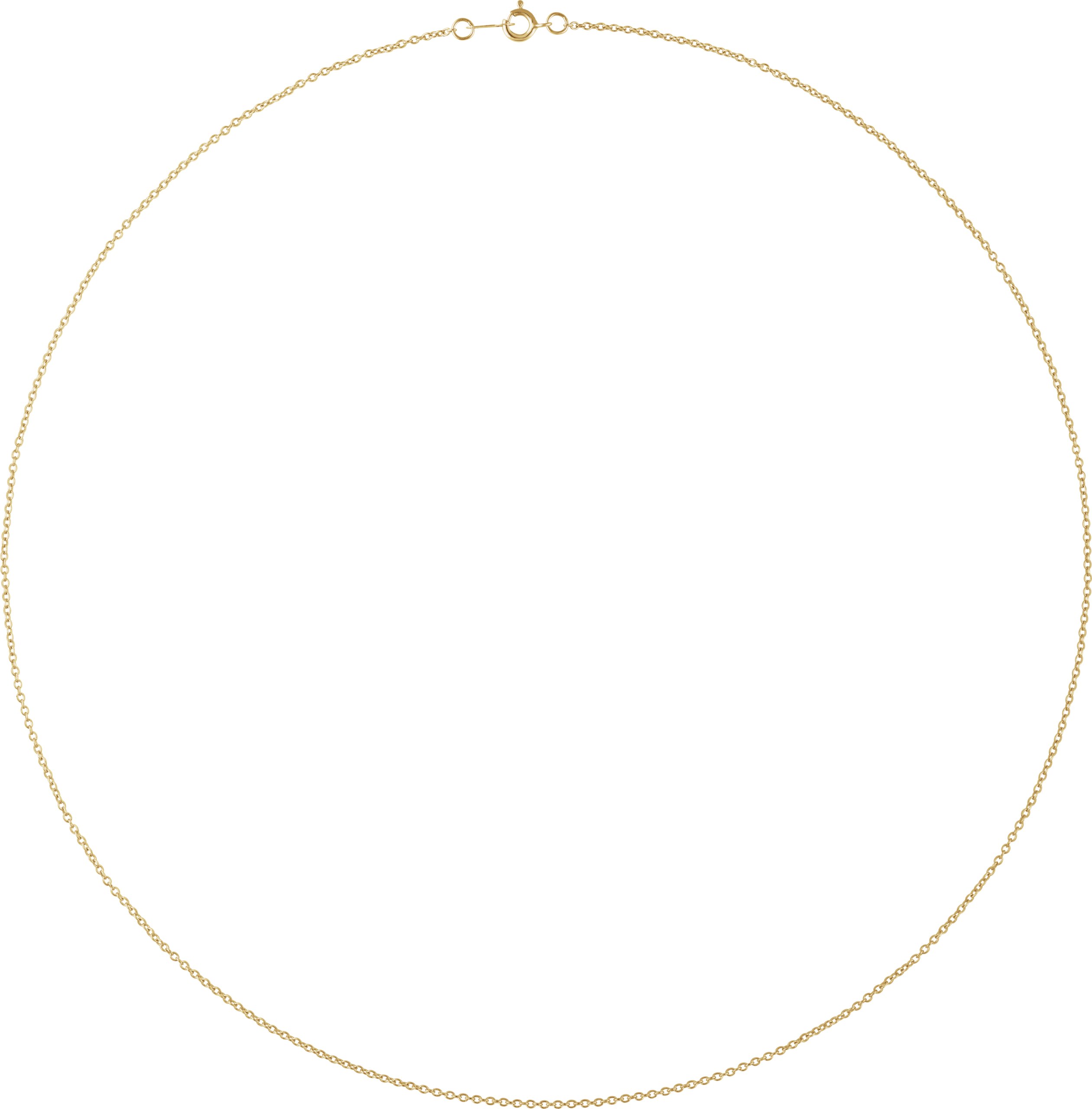 10K/14K Gold 1 mm Cable Chain