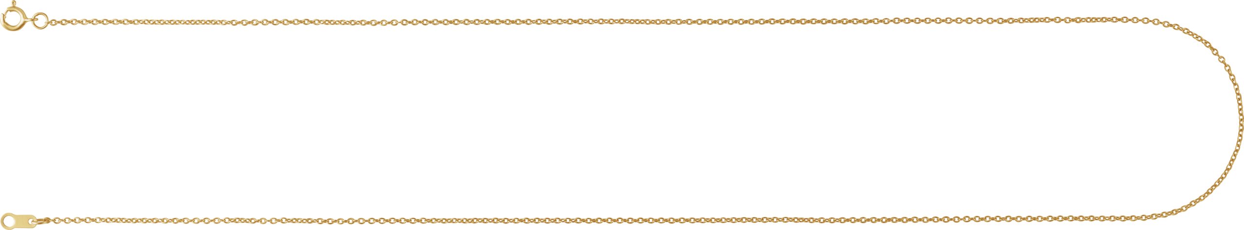 10K/14K Gold 1 mm Cable Chain