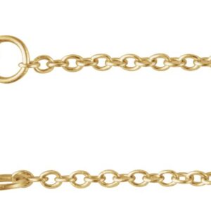 10K/14K Gold 1 mm Cable Chain