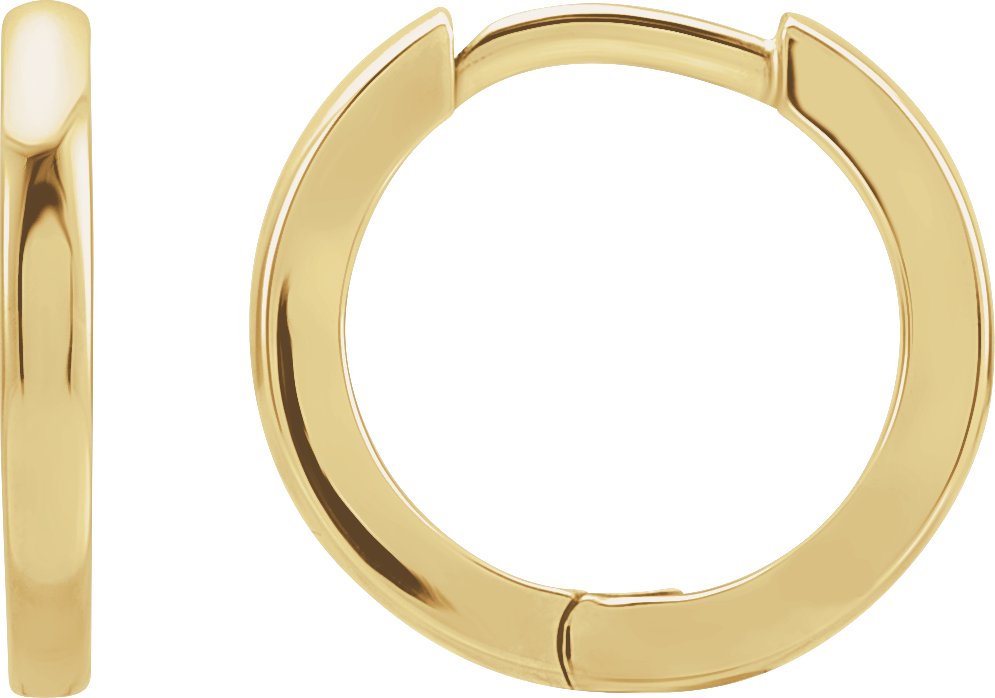 10K/14K Gold Hinged Hoop Earrings