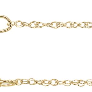 10K Gold 0.85 mm Rope Chain