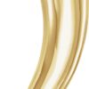 14K Yellow Gold Italian Horn Pendant, 20.7 x 4.8 mm