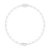 Personalized Sterling Silver Heart Link Bracelet, Engraved Name or Date up to 10 Characters, 7 in